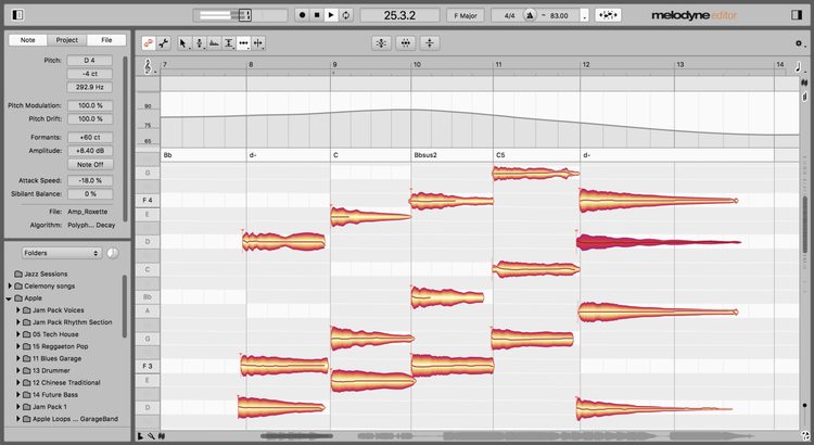 Celemony Melodyne 5 editor